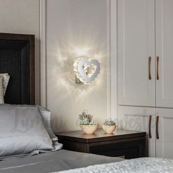 Aplica LED 12W Krystal Love, LED inclus Aplica LED 12W Krystal Love, LED inclus