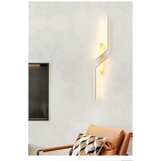 Aplica LED 24W Golden Bolt 80, LED inclus, 2 surse de iluminare, Lumina: Cald, Natural, Rece, Echivalent 96W Aplica LED 24W Golden Bolt 80, LED inclus, 2 surse de iluminare, Lumina: Cald, Natural, Rece, Echivalent 96W