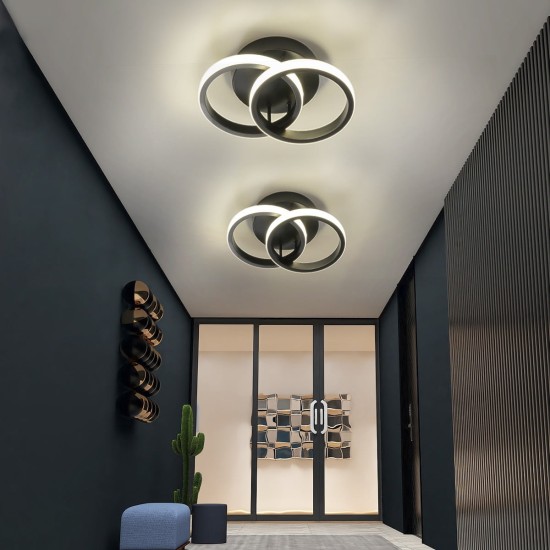 Aplica LED 28W Black Circle, LED inclus Aplica LED 28W Black Circle, LED inclus