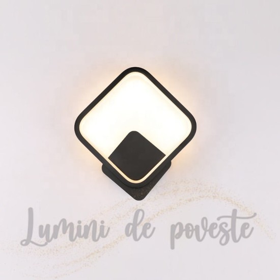Aplica LED 28W Square Negru, LED inclus Aplica LED 28W Square Negru, LED inclus