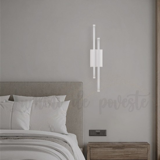 Aplica LED 44W Lines Alb, LED inclus Aplica LED 44W Lines Alb, LED inclus