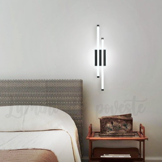Aplica LED 44W Lines Negru, LED inclus Aplica LED 44W Lines Negru, LED inclus