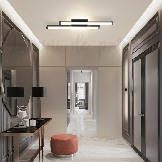 Aplica LED 44W Lines Negru, LED inclus Aplica LED 44W Lines Negru, LED inclus
