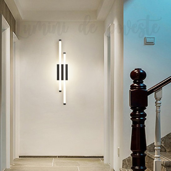 Aplica LED 44W Lines Negru, LED inclus Aplica LED 44W Lines Negru, LED inclus