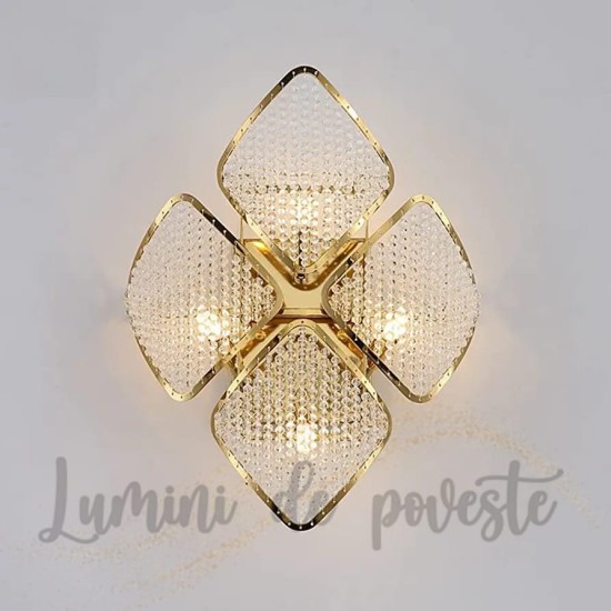 Aplica Summer Gold, 4 surse de iluminare Aplica Summer Gold, 4 surse de iluminare