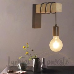 Aplica Vintage Wood, 1 surse de iluminare