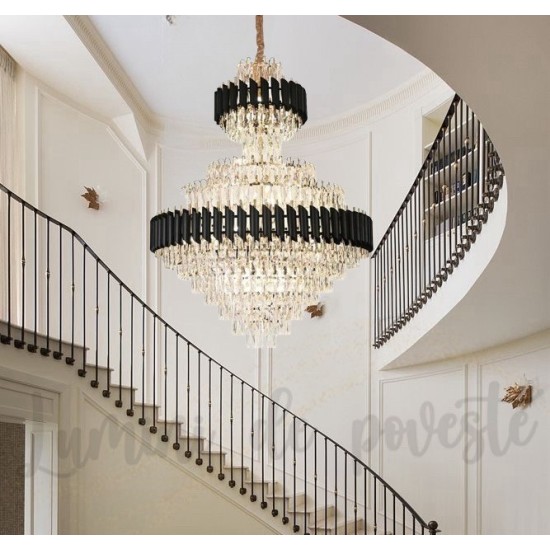 Candelabru Bohemian Sublime Black 900x600, 13 surse de iluminare Candelabru Bohemian Sublime Black 900x600, 13 surse de iluminare