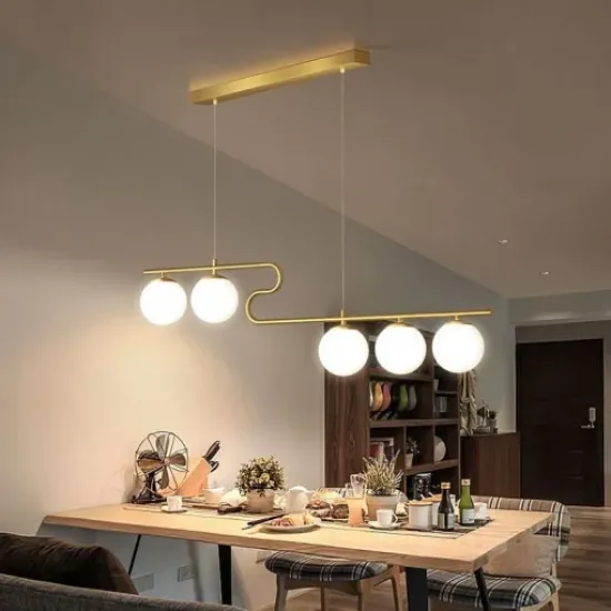 Candelabru Dining Moon Shade, 5 surse de iluminare Candelabru Dining Moon Shade, 5 surse de iluminare
