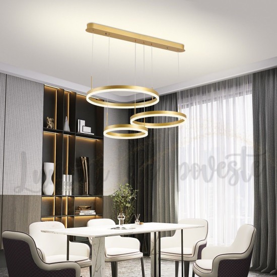 Candelabru LED 150W Balance Minimalist Gold, LED inclus Candelabru LED 150W Balance Minimalist Gold, LED inclus
