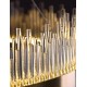 Candelabru LED 98 W Krystal Harmony Gold 60, LED inclus Candelabru LED 98 W Krystal Harmony Gold 60, LED inclus