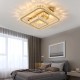 Lustra LED 108W Krystal Geometric Gold, LED inclus, 2 surse de iluminare, Telecomanda, Dimabil, Lumina: Cald, Natural, Rece, Echivalent 432W Lustra LED 108W Krystal Geometric Gold, LED inclus, 2 surse de iluminare, Telecomanda, Dimabil, Lumina: Cald, Natural, Rece, Echivalent 432W