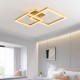 Lustra LED 140W Minimalist 2 Square Gold, LED inclus Lustra LED 140W Minimalist 2 Square Gold, LED inclus