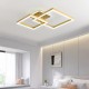 Lustra LED 140W Minimalist 2 Square Gold, LED inclus Lustra LED 140W Minimalist 2 Square Gold, LED inclus