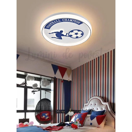 Lustra LED 160W Football, LED inclus, 1 surse de iluminare, Telecomanda, Dimabil, Lumina: Cald, Natural, Rece, Echivalent 640W Lustra LED 160W Football, LED inclus, 1 surse de iluminare, Telecomanda, Dimabil, Lumina: Cald, Natural, Rece, Echivalent 640W