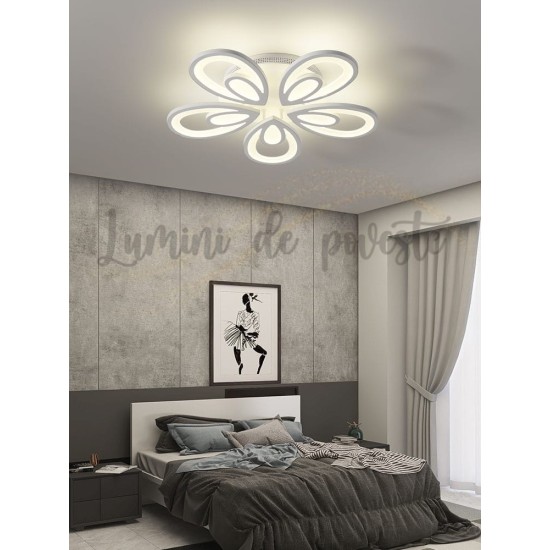 Lustra LED 180W Poppy, 5 surse de iluminare Lustra LED 180W Poppy, 5 surse de iluminare