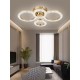 Lustra LED 84W Rings 4 Glam Auriu, LED inclus Lustra LED 84W Rings 4 Glam Auriu, LED inclus