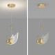Pendul LED 12W Swan 1 Gold, LED inclus Pendul LED 12W Swan 1 Gold, LED inclus