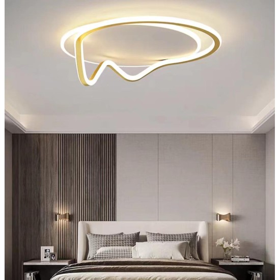 Plafoniera LED 138W Sway Gold, LED inclus Plafoniera LED 138W Sway Gold, LED inclus