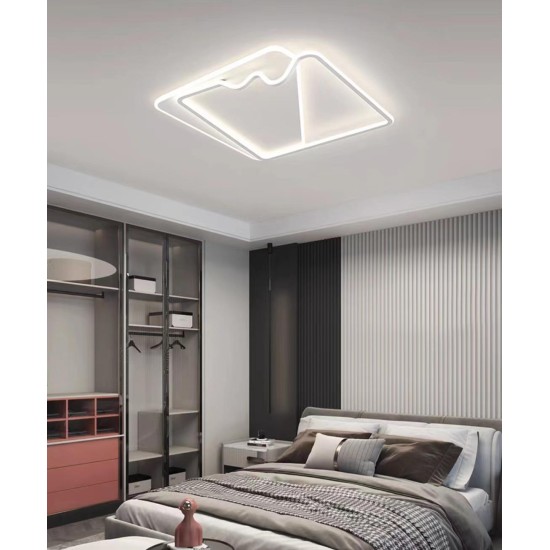 Plafoniera LED 160W Sway Square White, LED inclus Plafoniera LED 160W Sway Square White, LED inclus