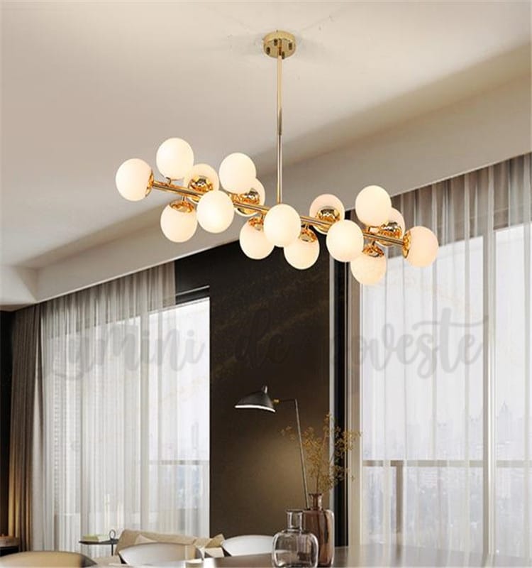 Candelabru 80W Bloom Dining 80x20, 16 surse de iluminare